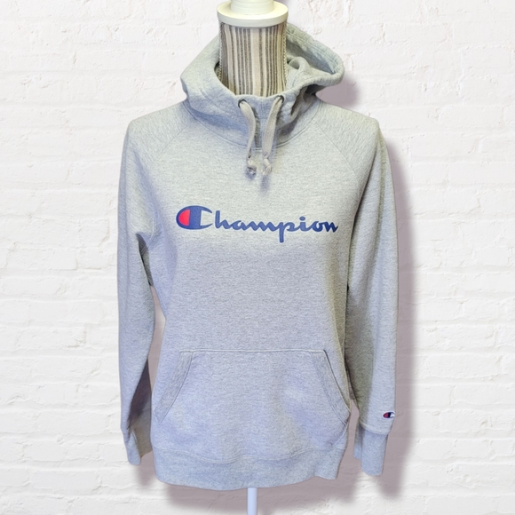 Champion Tops - CHAMPION GRAY HOODIE SZ MEDIUM. (1625)